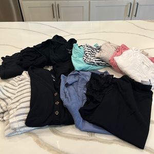 Lot of 13 maternity shirts